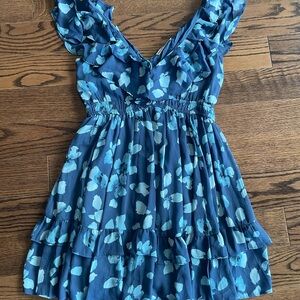 Abercrombie & Fitch Blue Floral Dress